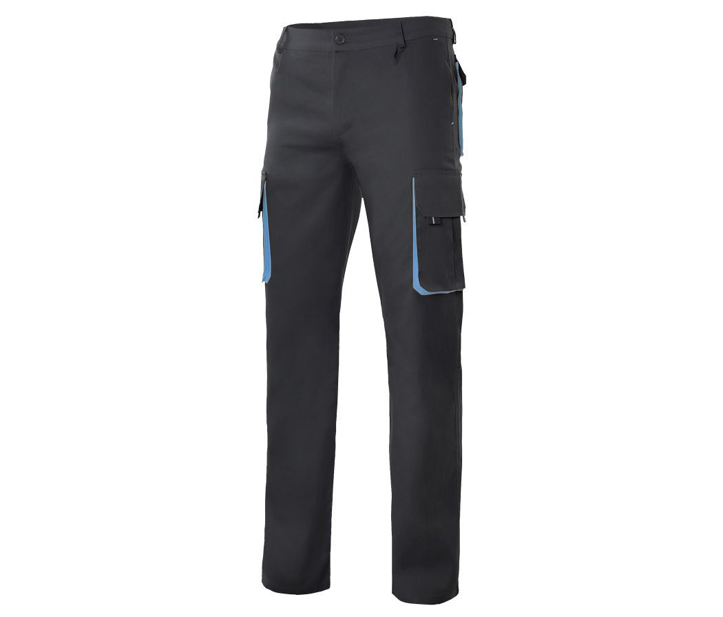 PANTALON MULTIPOCHES BICOLORE
