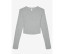 WOMEN'S MICRO RIB LONG SLEEVE BABY TEE